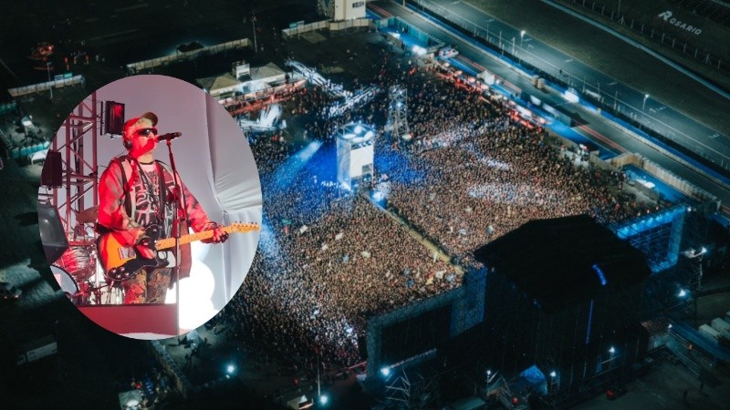 Una postal aérea del recital de Pity Álvarez en el Autódromo (@maiaprensa)