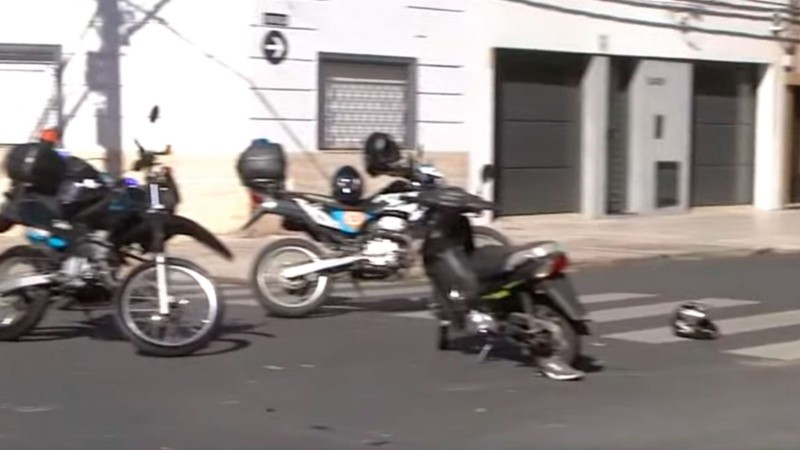 El choque sucedió en Viamonte y Dorrego.