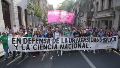 La movilización en Rosario en defensa de la educación universitaria pública.