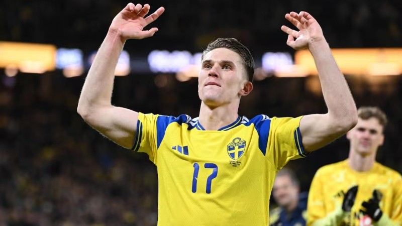 Gyokeres llevó a Suecia al Mundial con sus goles