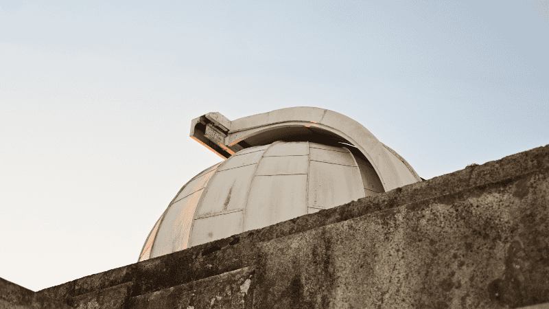 La cúpula del observatorio de la Vigil.
