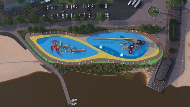 El proyecto de Parque Acuático en el balneario de la Rambla Catalunya, al sur de La Florida.