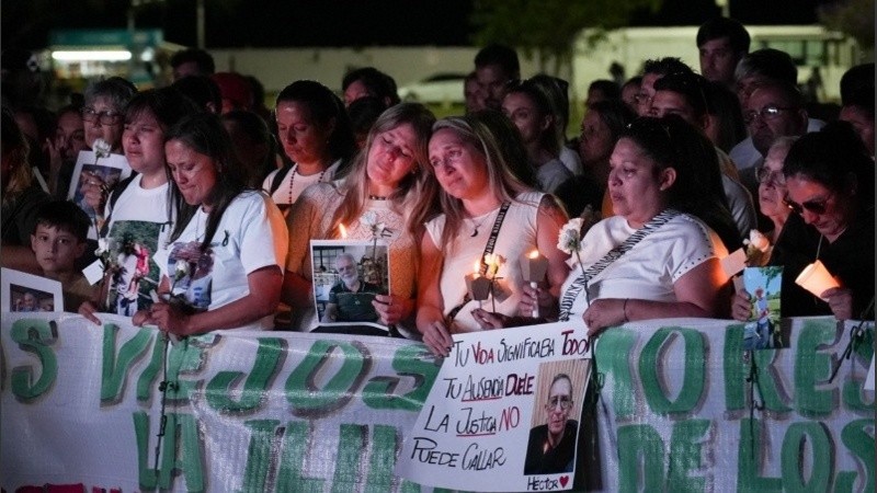 Imagen del acto en el Monumento en reclamo de Justicia en octubre pasado.