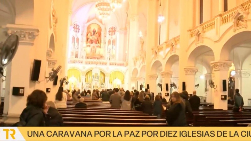 Telenoche transmitió en vivo desde la parroquia de Presidente Roca al 150.