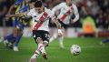 Montiel falló en la gran oportunidad del primer tiempo (Fotobaires).