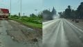 El daño en la ruta provincial 91 de los camiones con la cosecha.