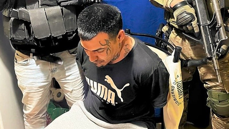El Morocho, al ser recapturado en 2022 en Zona Cero.