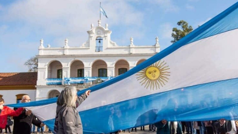 Acto frente al Cabildo de Buenos Aires (Archivo).&nbsp;