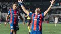 San Lorenzo celebra con alivio en Brasil (EFE).