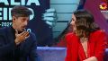 El momento que protagonizaron Oreiro y Rada al aire.