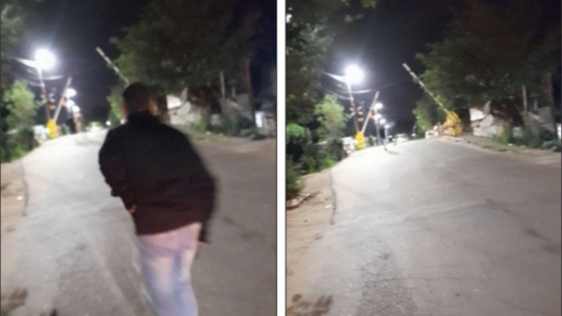 El sicario siendo filmado por su novia aquella madrugada de abril.