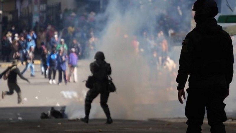Los manifestantes en Bolivia piden la renuncia del presidente.