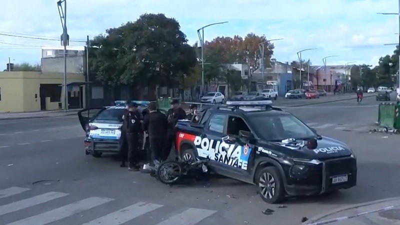 La esquina del choque en el barrio Villa Urquiza.