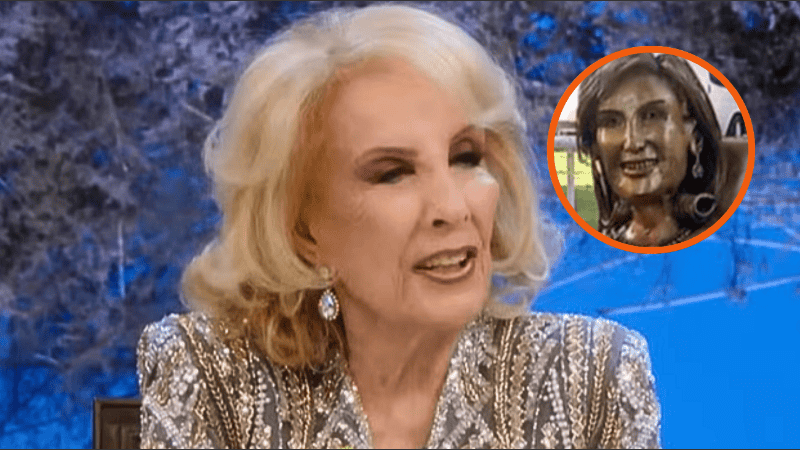 Mirtha Legrand habló otra vez de la polémica escultura inaugurada en su honor.