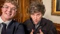 Javier Milei con Hayden Mark Davis, el impuslor de la criptomoneda $LIBRA que promocionó el Presidente.