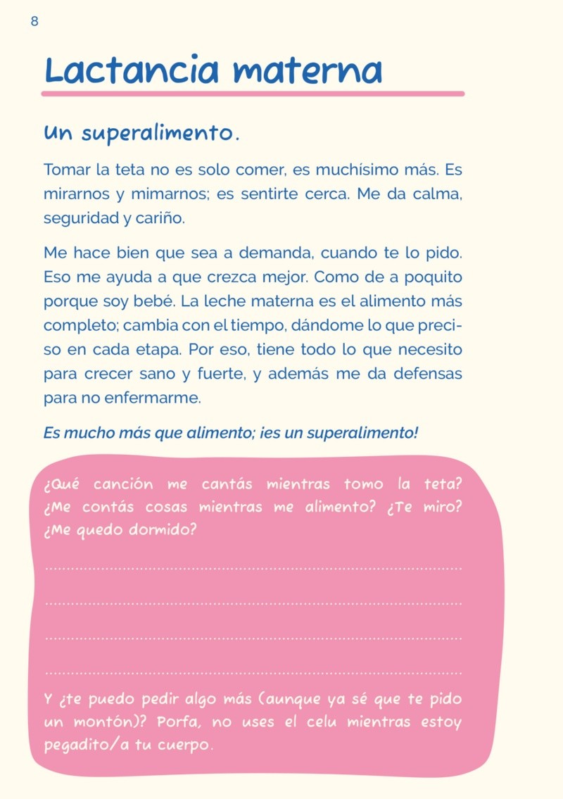 Tomar la teta no es solo comer, es muchísimo más.