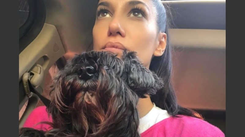 La bailarina despidió a su mascota