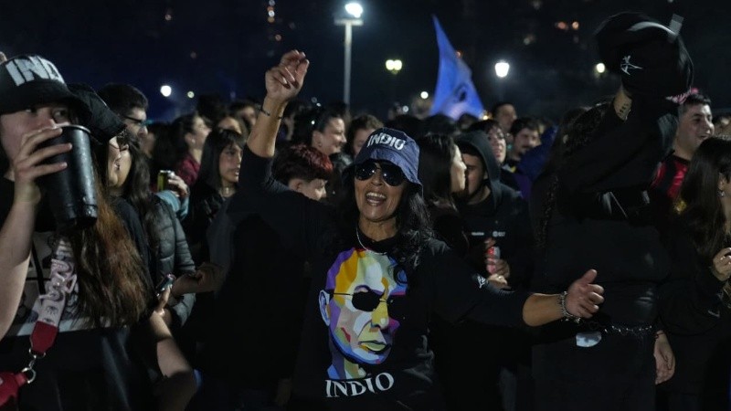 La despedida al Indio en el Monumento.