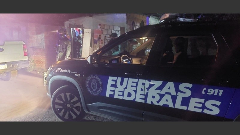 Personal de Gendarmería en Vía, el 28 de mayo.