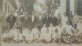 Alumnos y docentes de la década de 40 en la vieja escuela Ameghino