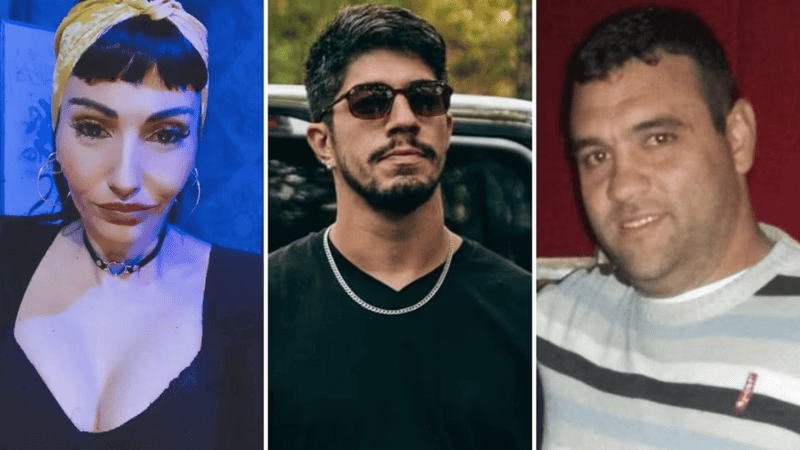 Los tres detenidos. (NA)