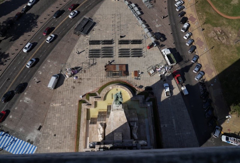 El mirador del Monumento a la Bandera (Alan Monzón/Rosario3).&nbsp;