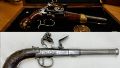 Las pistolas que usaron Belgrano y San Martín fueron replicadas en Rosario.