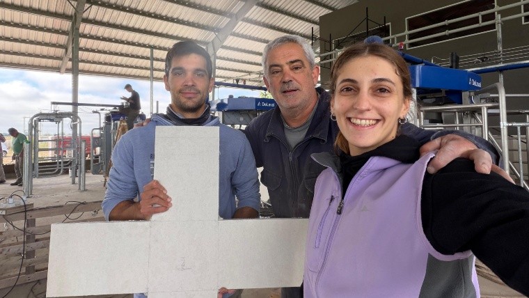 Manuel, Adrián y Rocío: generaciones que tienen pasión por la lechería.