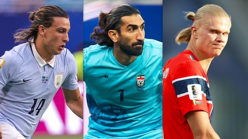 &nbsp;Media cola con algunas mechas sueltas: el uruguayo Agustín Canobbio, el iraní Alireza Beiranvand y el noruego Erling Haaland. (EFE/Rosario3)