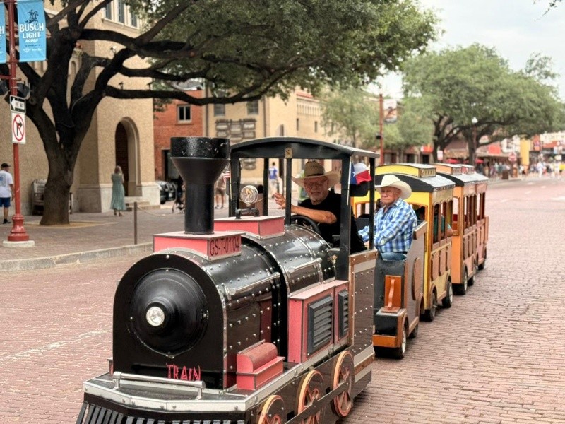 &nbsp;dos texanos en el centro de Fort Worth (Rosario3)