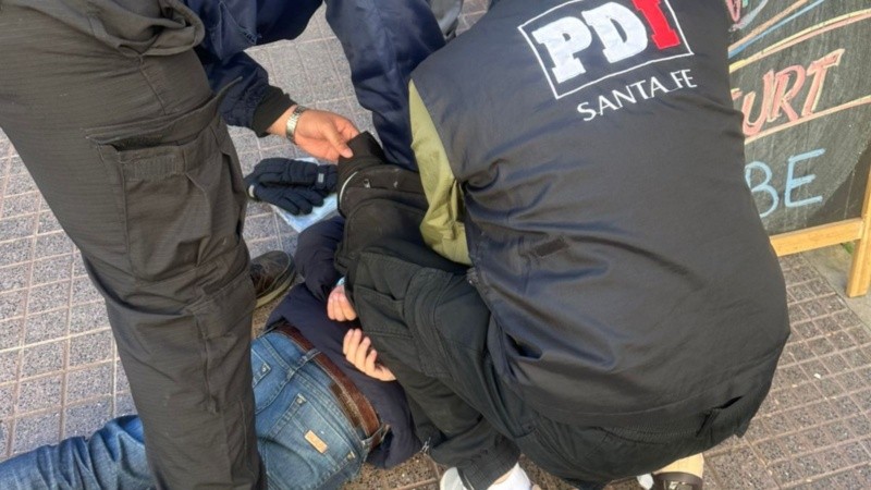 El arresto del tucumano en Rioja y Corrientes. Foto: PDI.