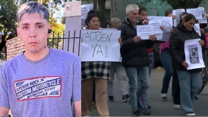 Se realizaron tres marchas pidiendo por la aparición del joven.