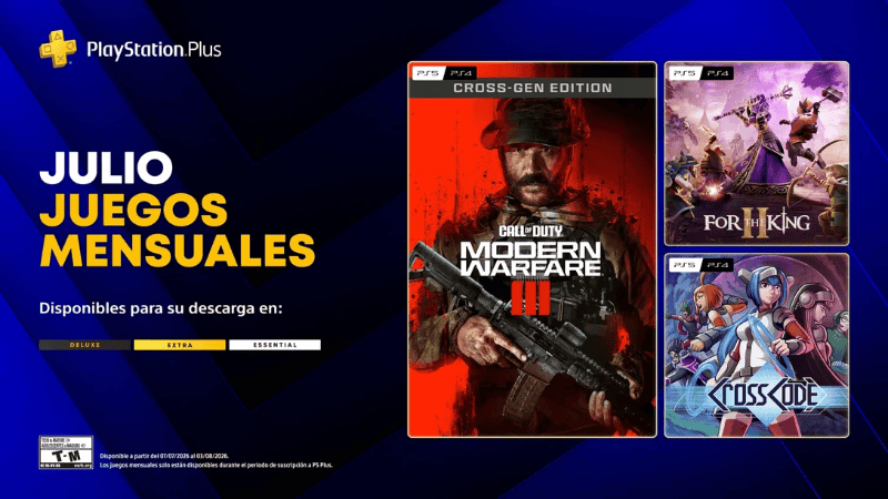 Los juegos disponibles el PS Plus.&nbsp;