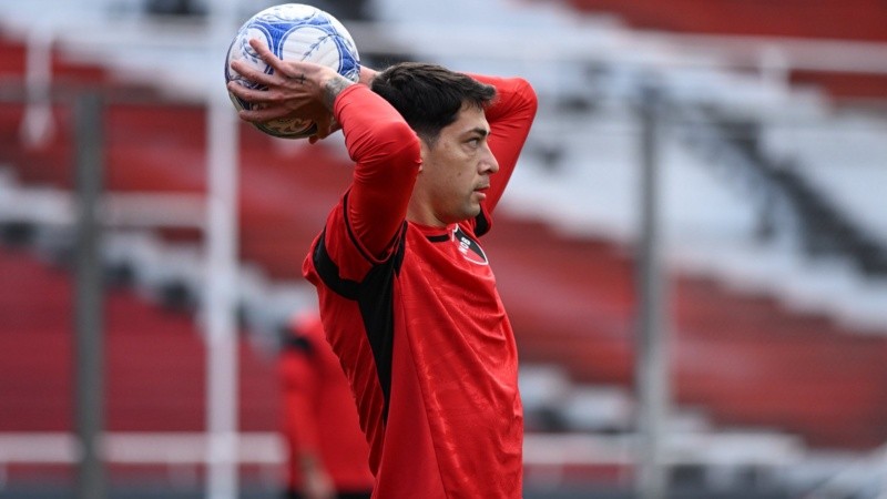 Franco Escobar fue titular en el partido de los suplentes. (Foto: Prensa Newell's).&nbsp;