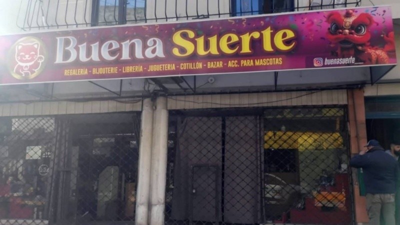 Buena Suerte, el local oriental atacado el fin de semana.