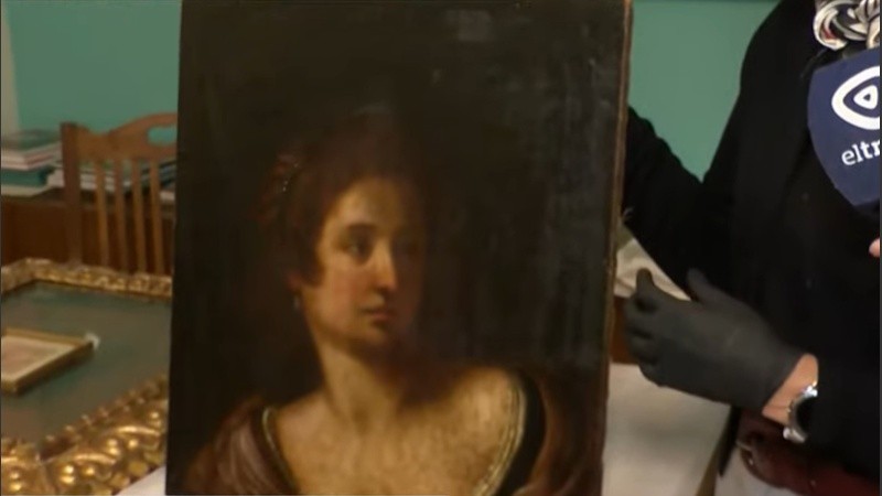Agar, la obra de Il Guercino, donada por la familia Castagnino.