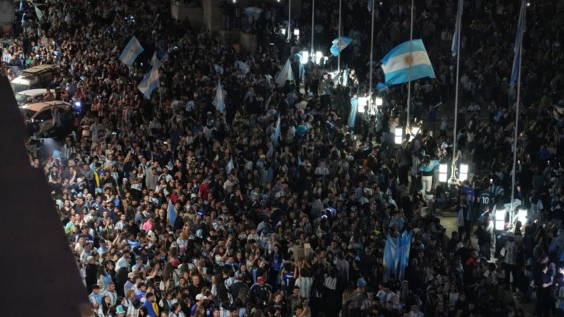 Festejos en Rosario.