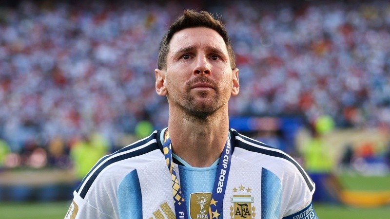 El llanto de Messi luego de la derrota ante España.