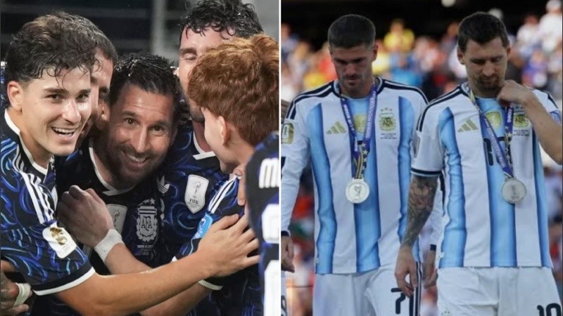 La Selección argentina tras la semifinal y la final, respectivamente, de la Copa del Mundo 2026.
