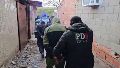 Los detenidos en el pasillo de Arequito al 800, barrio San Martín Sur.