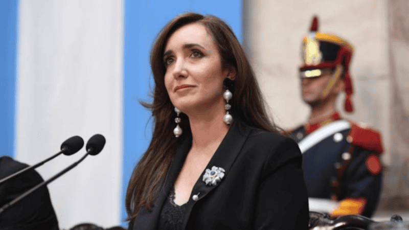 La vicepresidenta Victoria Villarruel.