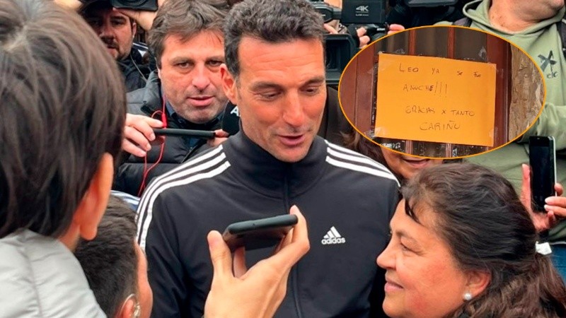 El entrenador de la selección argentina dejó su pueblo natal.
