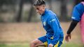 Franco Cervi durante una de las prácticas de la última semana.