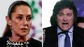 Claudia Sheinbaum le responde a Javier Milei.