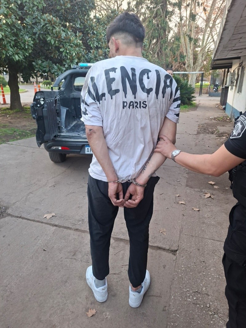 &nbsp;El delincuente quedó detenido y a disposición de la Justicia.