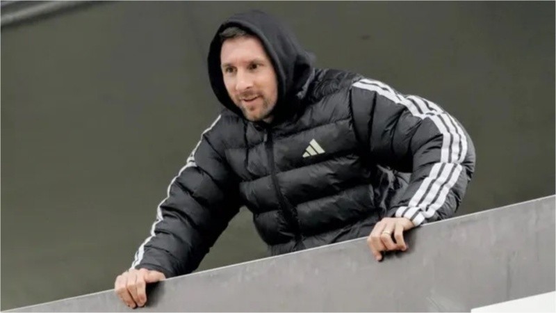 Messi fue a ver el partido de Leones FC contra Central Córdoba en Arroyo Seco, pocos tiempo atrás.