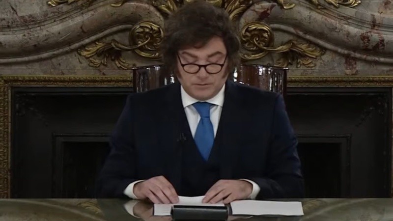 Milei defendió el proyecto sobre el BCRA que presentó en cadena nacional la semana pasada.