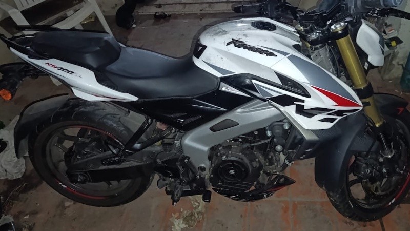 La moto fue recuperada por la Policía.