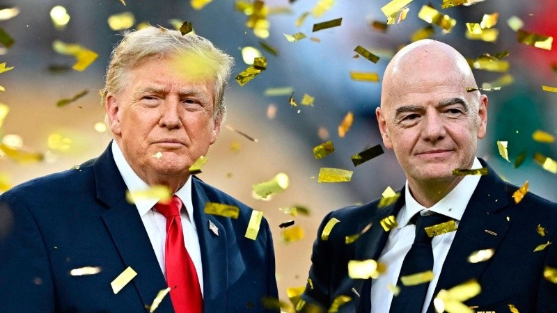 Donald Trump y Gianni Infantino.