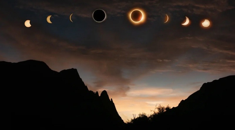 &nbsp;Instantes antes y después de la cobertura completa surgen los efectos ópticos más espectaculares del eclipse.